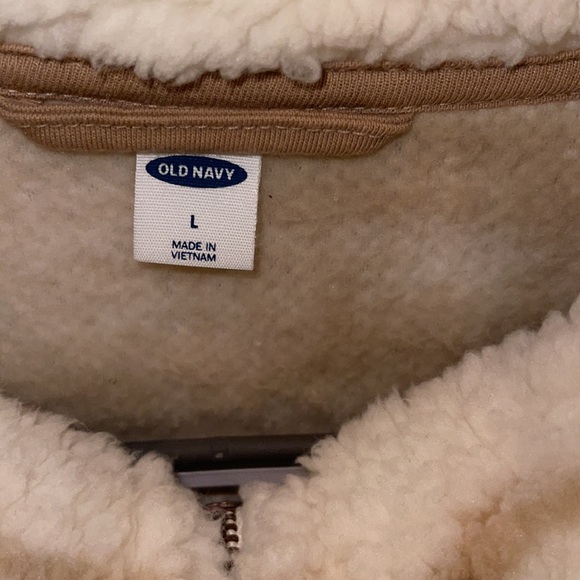 Old Navy zip up sherpa jacket - Picture 3 of 3